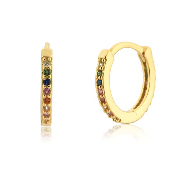 Alana Hoops Argollas medianas clásicas para damas