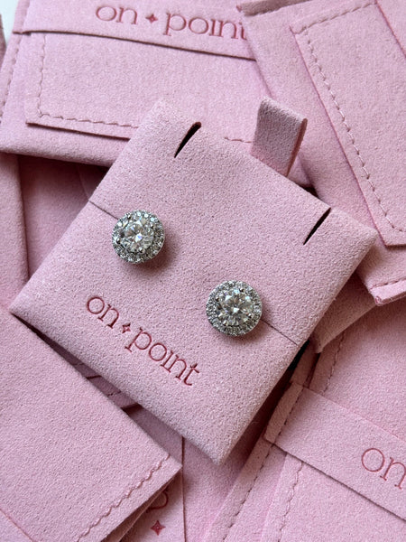 Karol Earrings (Moissanita) Silver