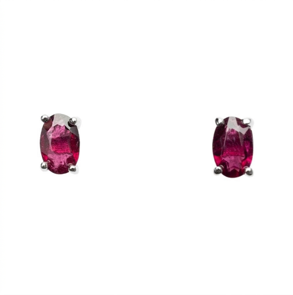 Rubellite Tourmaline Earrings
