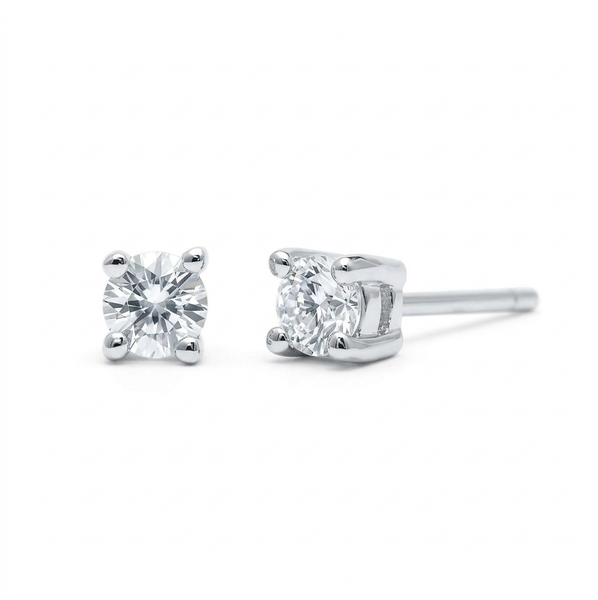 White Sapphire Earrings