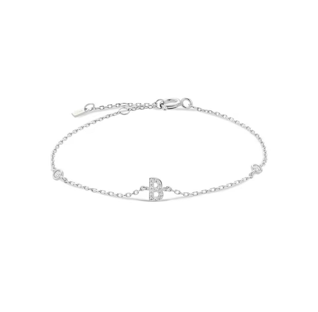 Alphabet Silver Bracelet