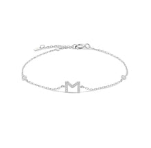 Cargar imagen en el visor de la galería, Alphabet Silver Bracelet
