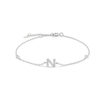Cargar imagen en el visor de la galería, Alphabet Silver Bracelet
