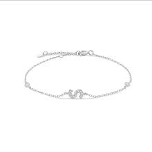Cargar imagen en el visor de la galería, Alphabet Silver Bracelet
