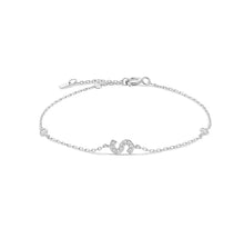 Cargar imagen en el visor de la galería, Alphabet Silver Bracelet
