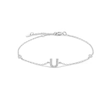 Cargar imagen en el visor de la galería, Alphabet Silver Bracelet

