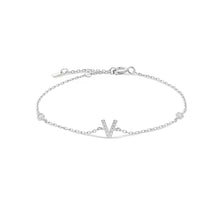 Cargar imagen en el visor de la galería, Alphabet Silver Bracelet
