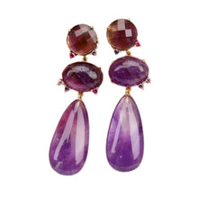Cargar imagen en el visor de la galería, Purple earrings
