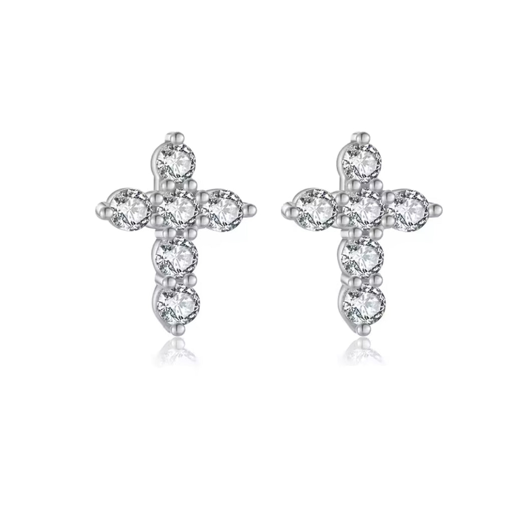 Cross Stud Earrings