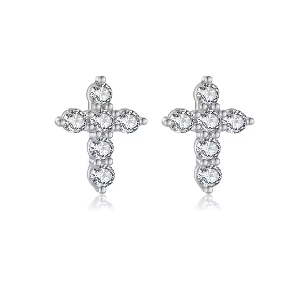 Cross Stud Earrings