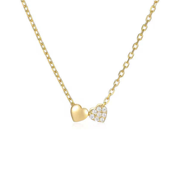 Two Heart Necklace