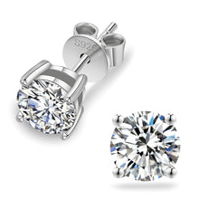 Cargar imagen en el visor de la galería, Moissanita Earrings (0.50 ct)
