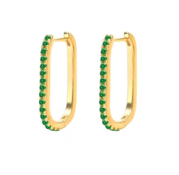 Green Blair Hoops