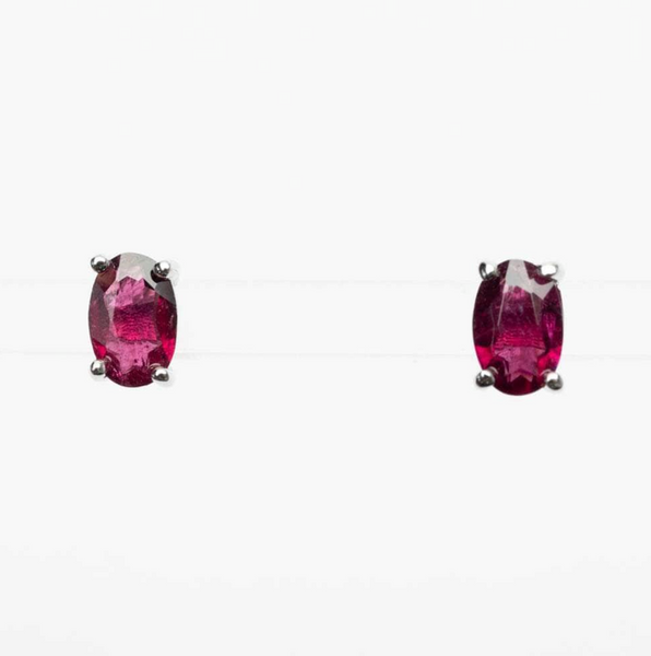 Rubellite Tourmaline Earrings