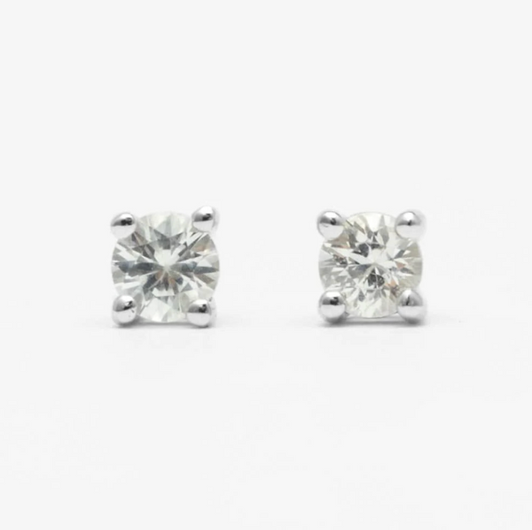 White Sapphire Earrings