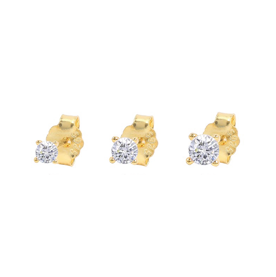 Circon Multiple Colors Mini Earrings (Unidad)